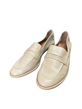 Classic Women's Penny Loafers in Light Beige
